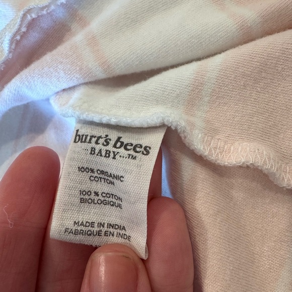 Burt’s Bees, 3–6 months, Footie pink and white striped - Picture 8 of 8